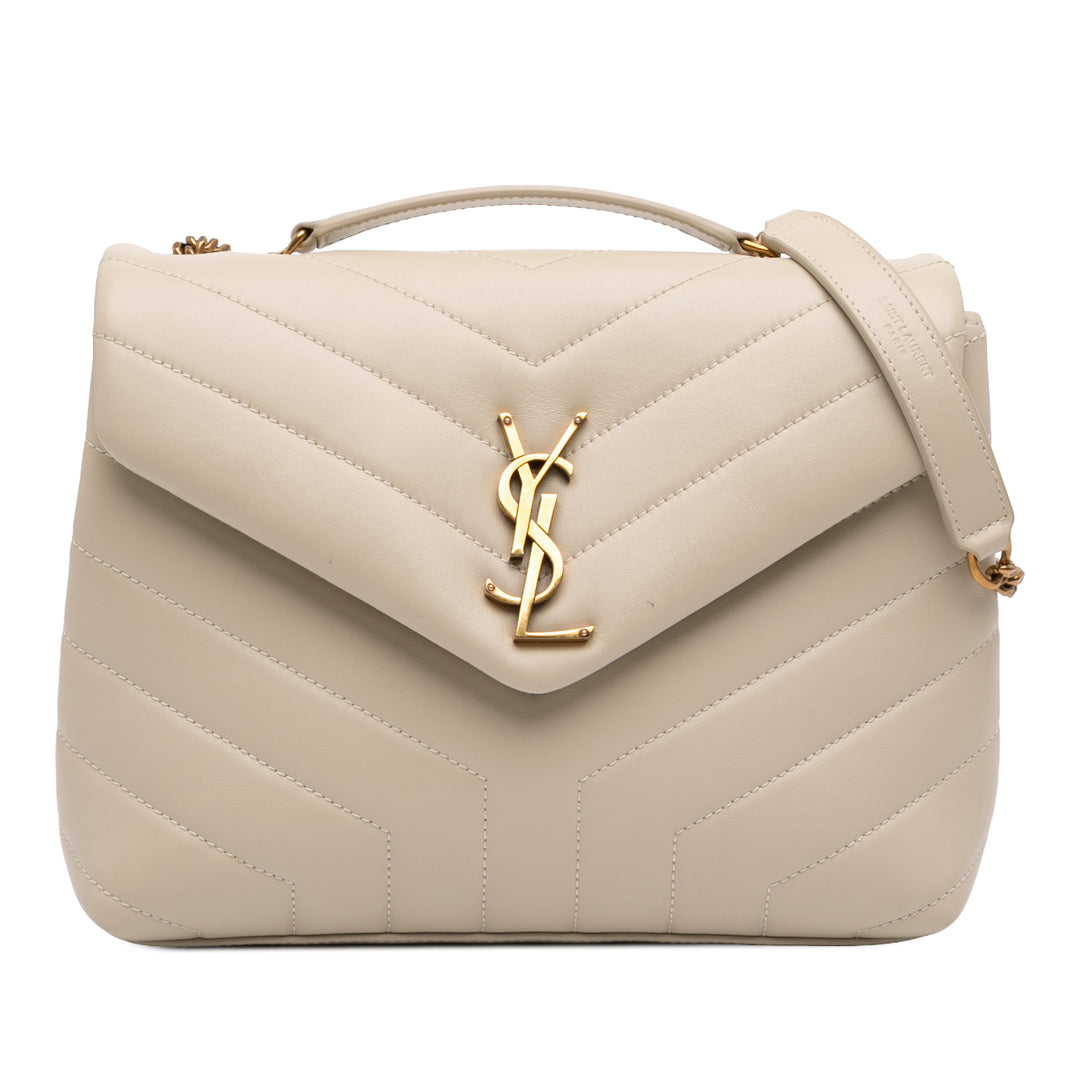 Saint Laurent Small Matelasse Cuir de veau Monogram LouLou Sac bandoulière
