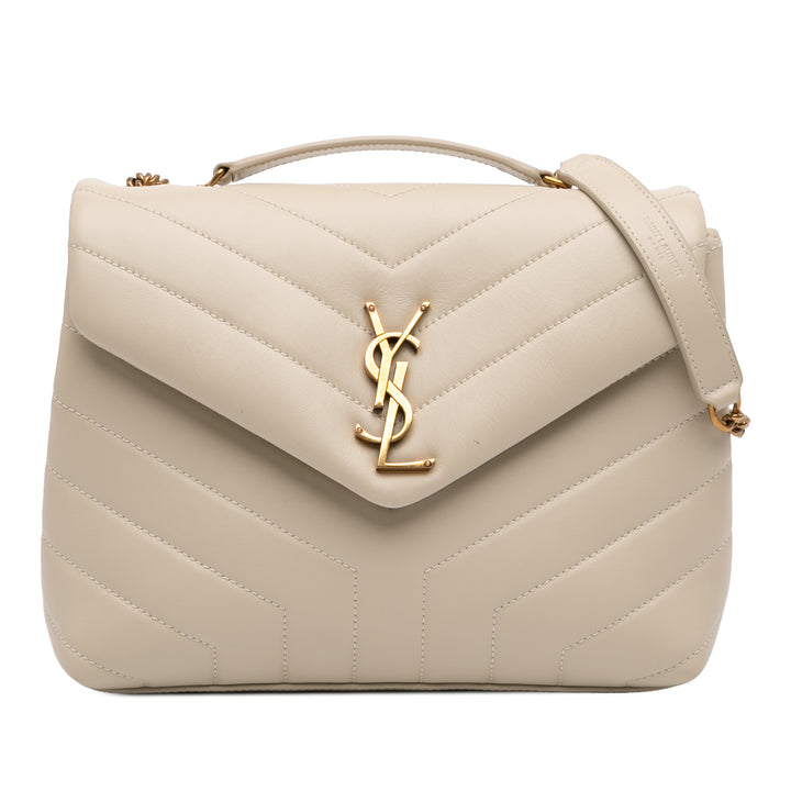 Saint Laurent Small Matelasse Cuir de veau Monogram LouLou Sac bandoulière