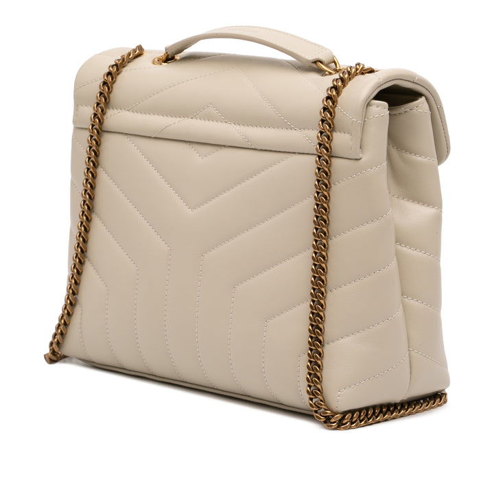 Saint Laurent Small Matelasse Cuir de veau Monogram LouLou Sac bandoulière