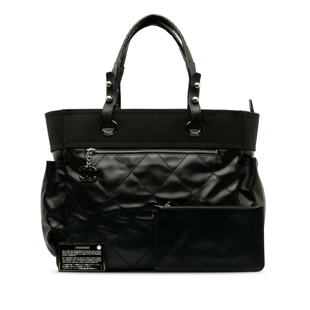 Large Paris Biarritz Tote Black - Gaby Paris