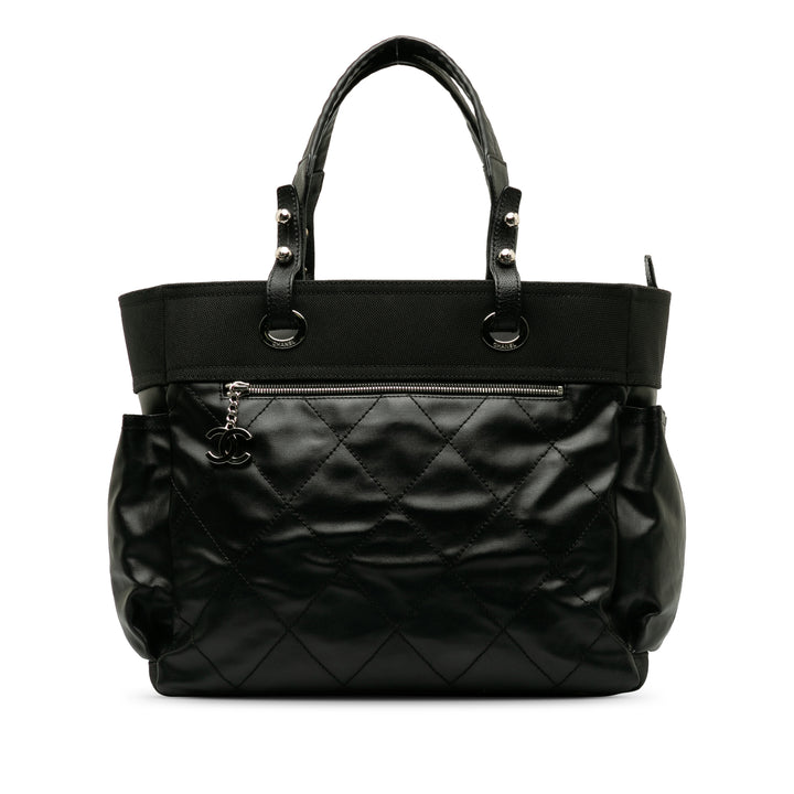 Large Paris Biarritz Tote Black - Gaby Paris