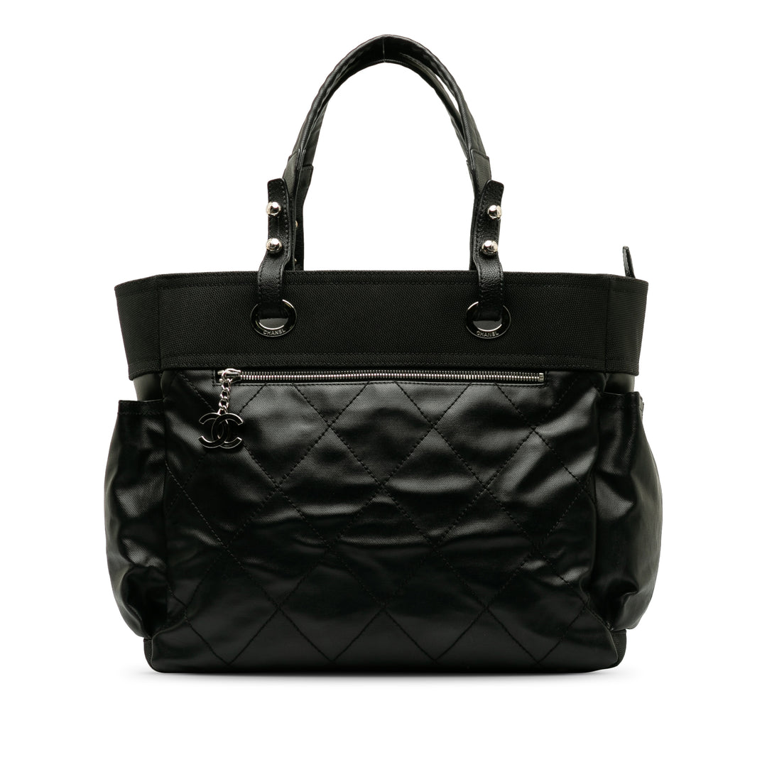 Large Paris Biarritz Tote Black - Gaby Paris