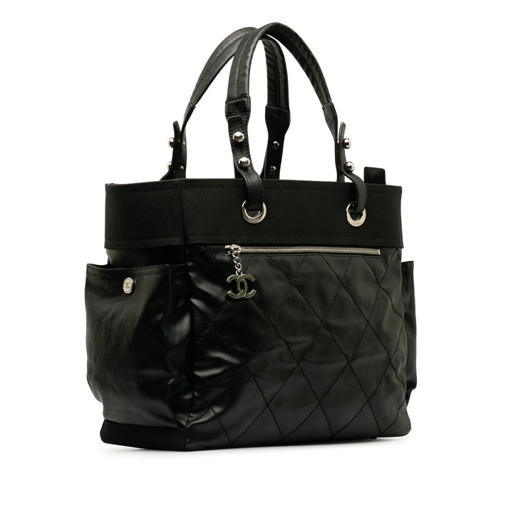 Large Paris Biarritz Tote Black - Gaby Paris