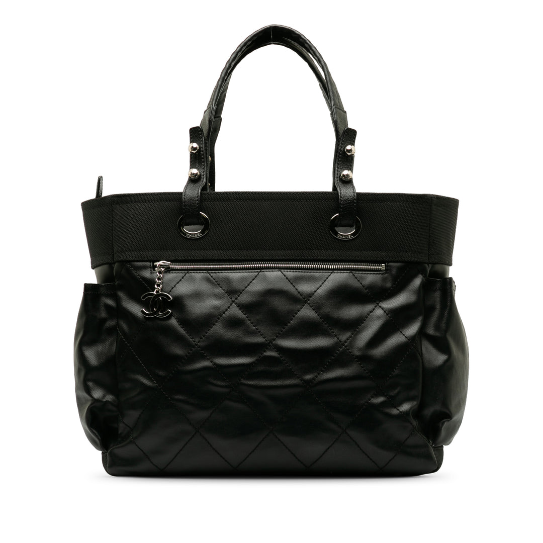 Large Paris Biarritz Tote Black - Gaby Paris