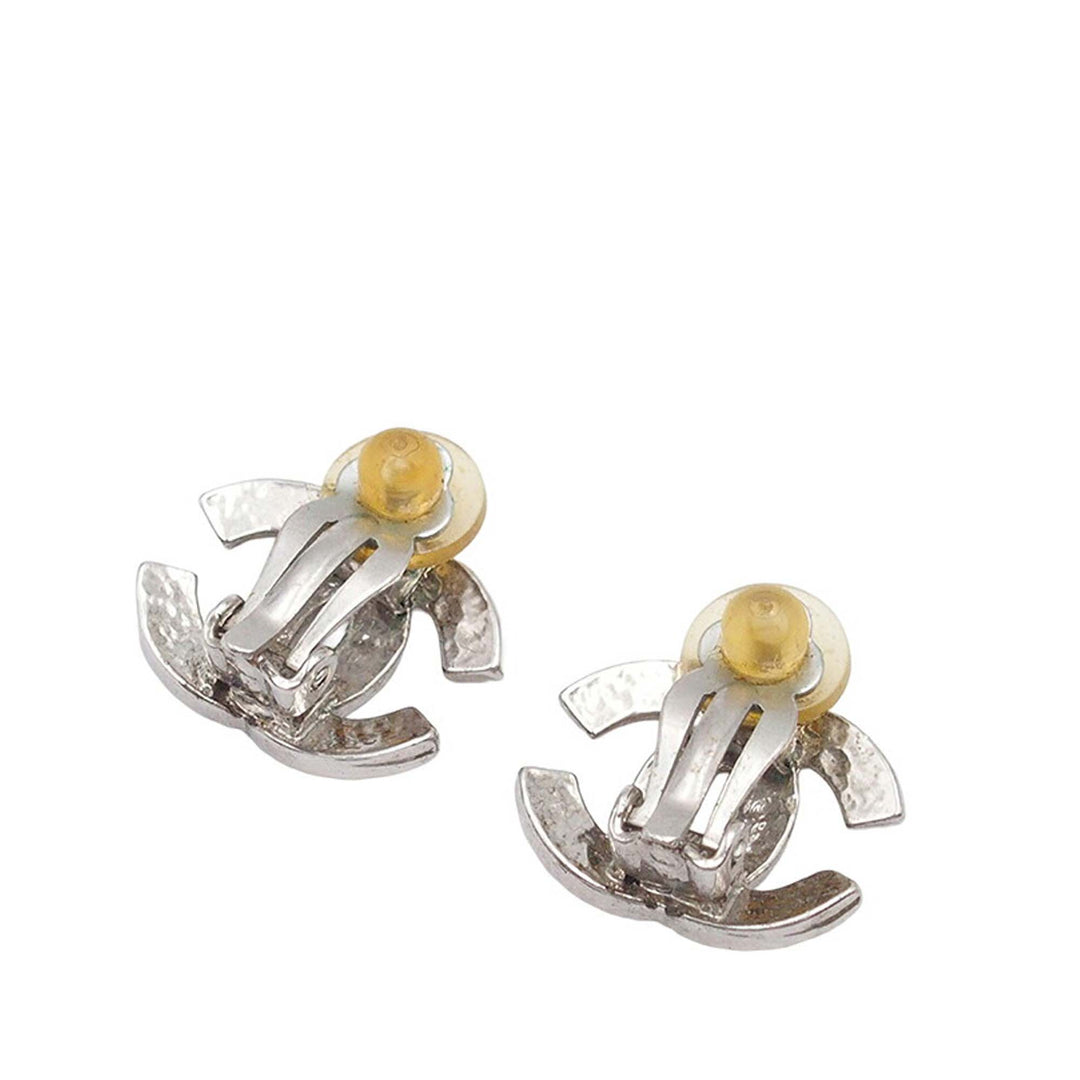 Chanel plaqué CC Clip on Boucles d’oreilles – GABY PARIS Authentique