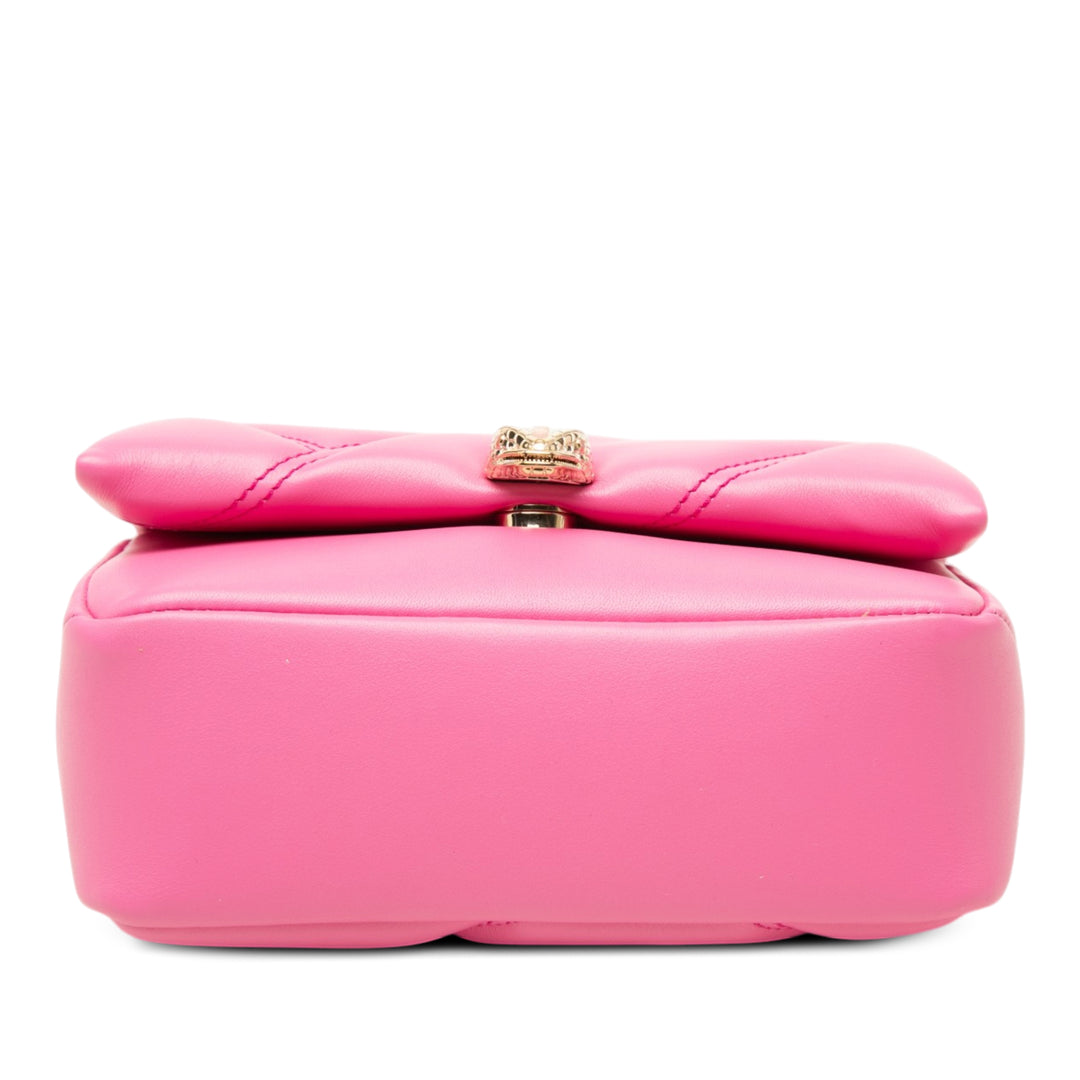 Bvlgari Sac à main Serpenti Cabochon Mini Rose – vue 3 – GABY PARIS