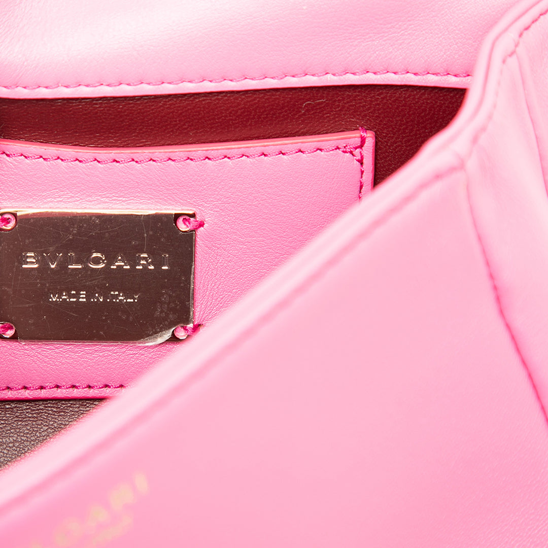 Bvlgari Sac à main Serpenti Cabochon Mini Rose – vue 5 – GABY PARIS