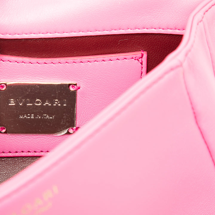 Bvlgari Sac à main Serpenti Cabochon Mini Rose – vue 5 – GABY PARIS