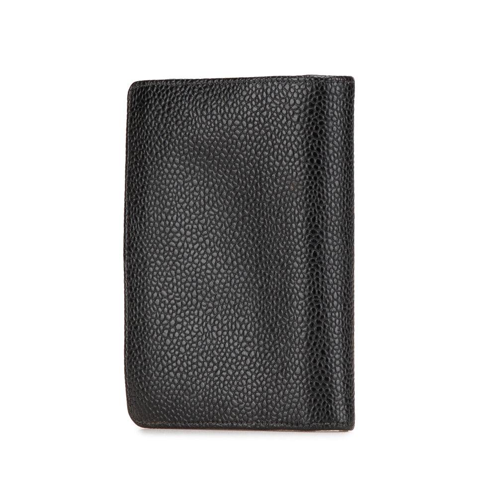 CC Caviar Card Holder Black - Gaby Paris