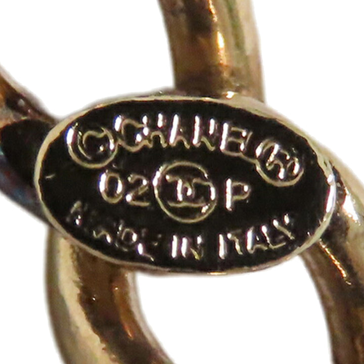 Chanel plaqué CC Rhinestones Charm Bracelet