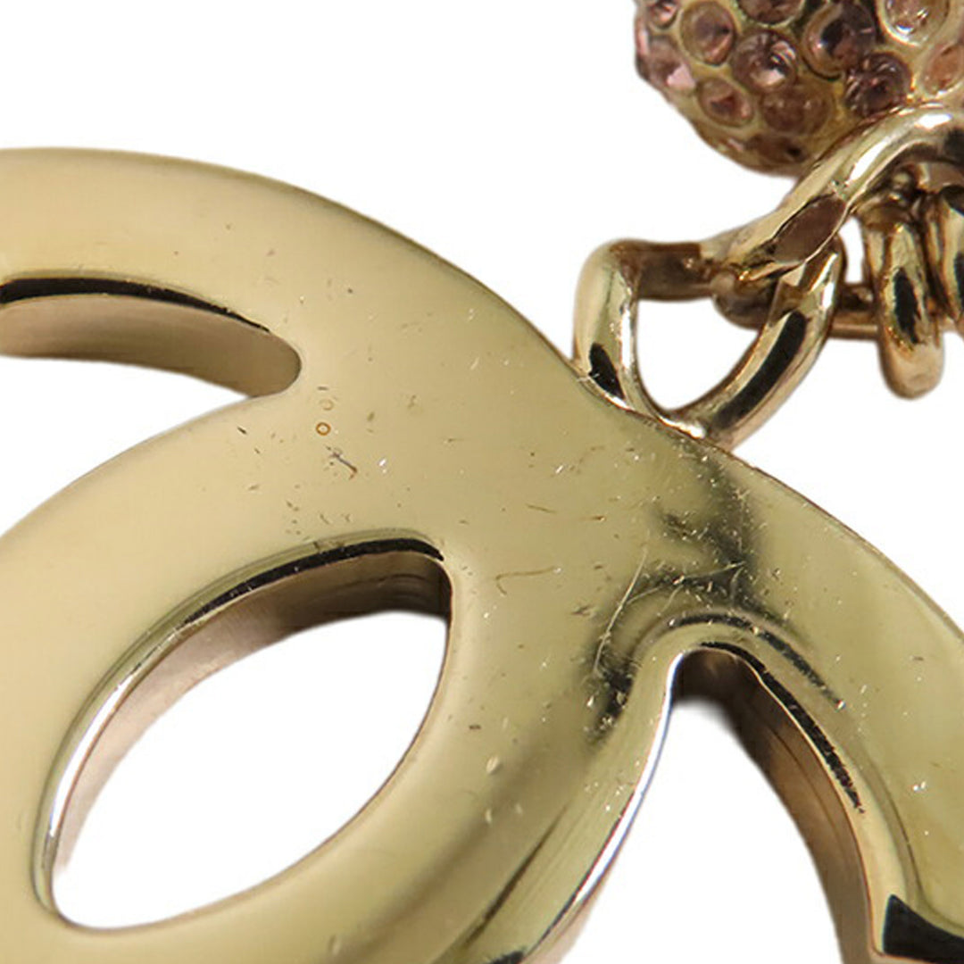 Chanel plaqué CC Rhinestones Charm Bracelet