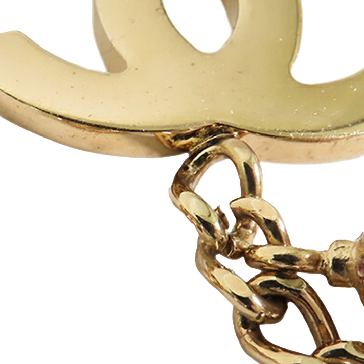 Chanel plaqué CC Rhinestones Charm Bracelet