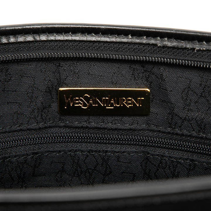 Saint Laurent Pochette grainé Cuir de veau grainé Noir – vue 5 – GABY PARIS