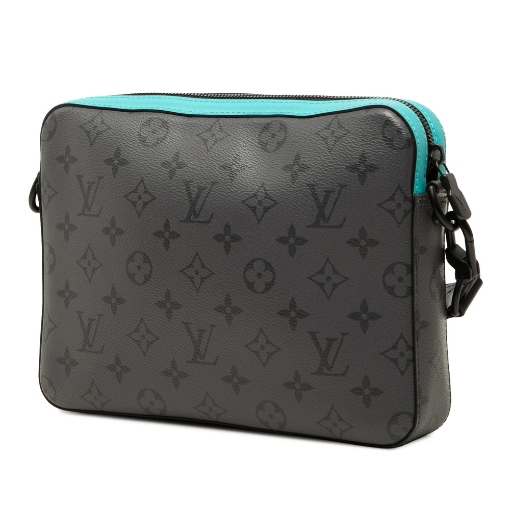 Louis Vuitton Trio Messenger Monogram Eclipse Gris – vue 2 – GABY PARIS