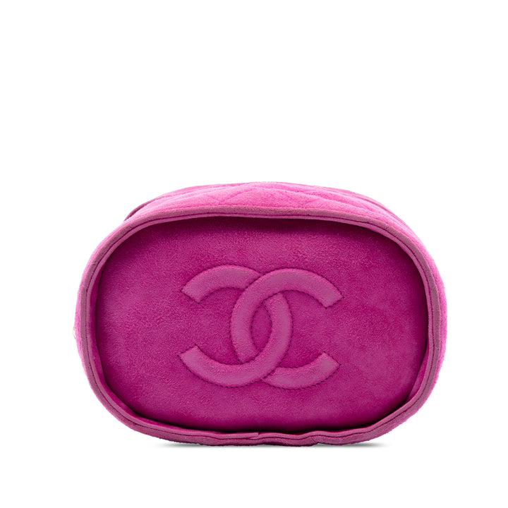 Chanel Matelassé Pompon Vanity Violet – vue 3 – GABY PARIS
