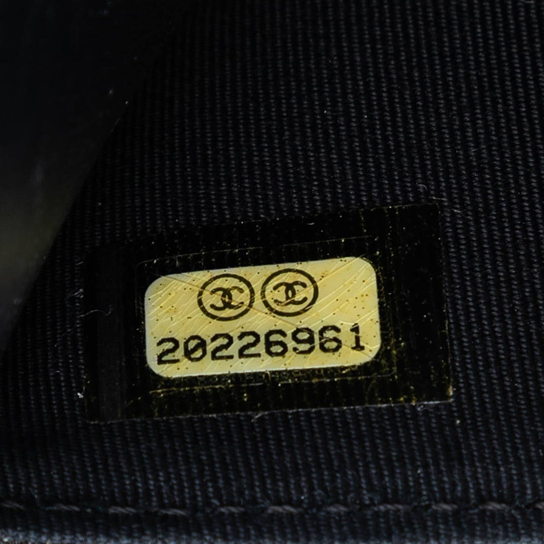 Chanel CC Matelassé Cuir verni Wallet on Chain