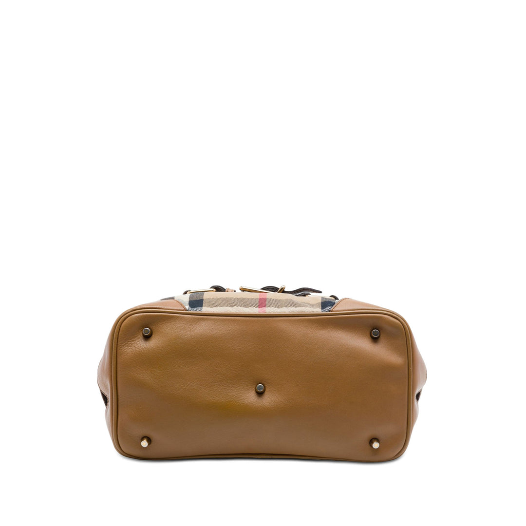 Burberry House Check Toile Brecon Sac