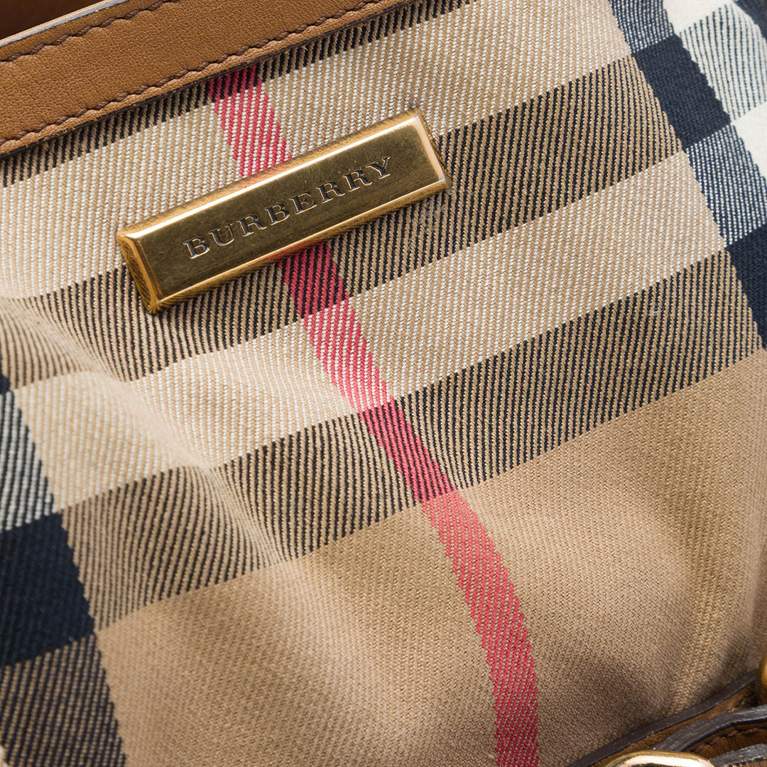 Burberry House Check Toile Brecon Sac