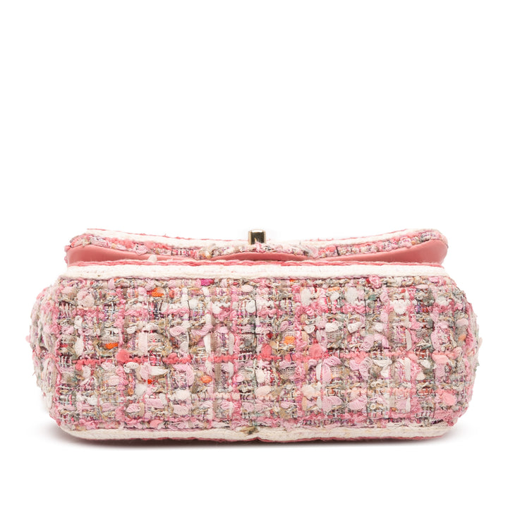 Chanel Mini Rectangular Classic Tweed Braid Flap Rose – GABY PARIS Authentique