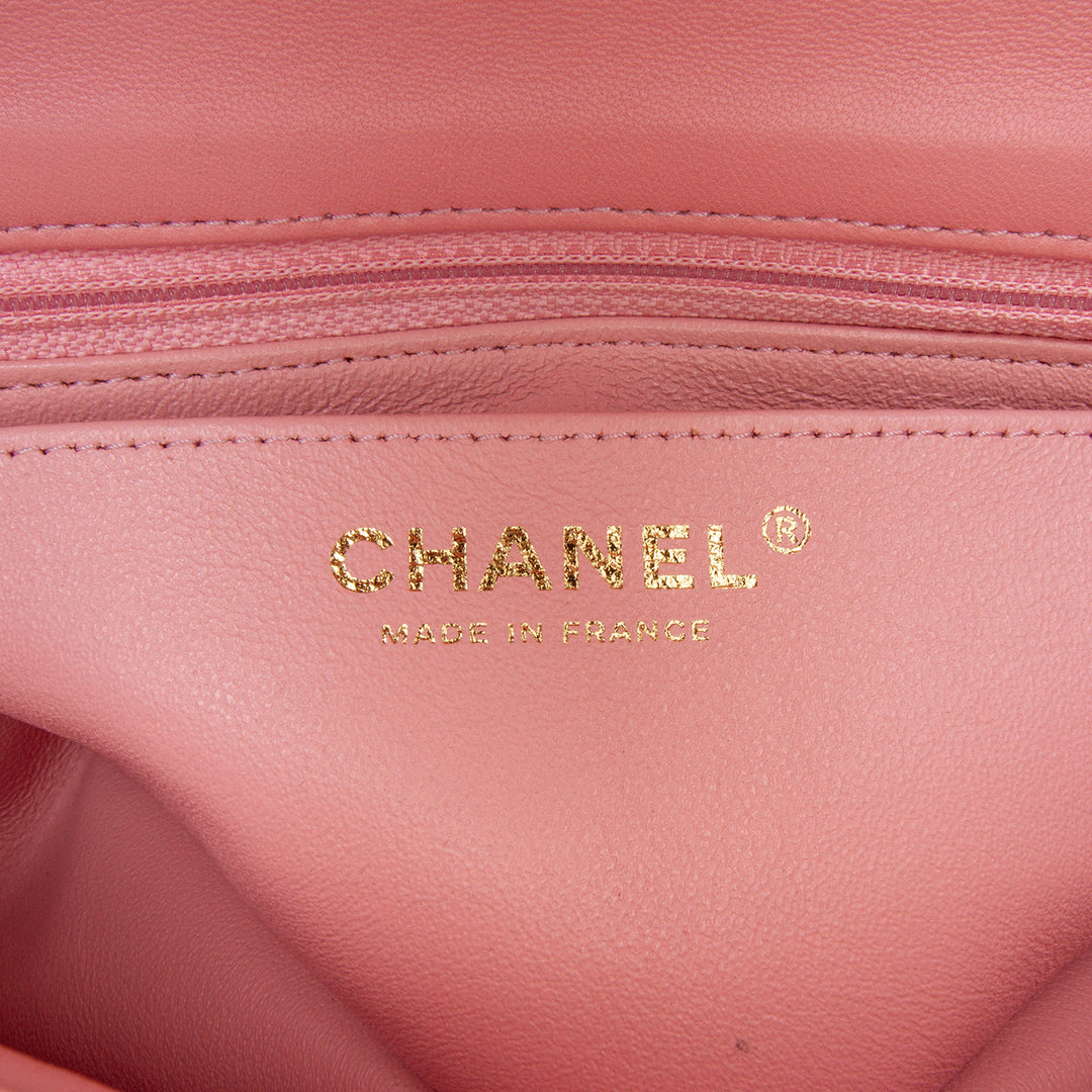 Chanel Mini Rectangular Classic Tweed Braid Flap Rose – GABY PARIS Authentique