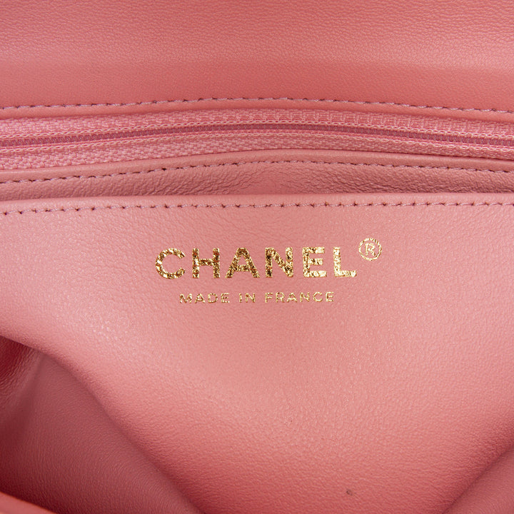 Chanel Mini Rectangular Classic Tweed Braid Flap Rose – GABY PARIS Authentique
