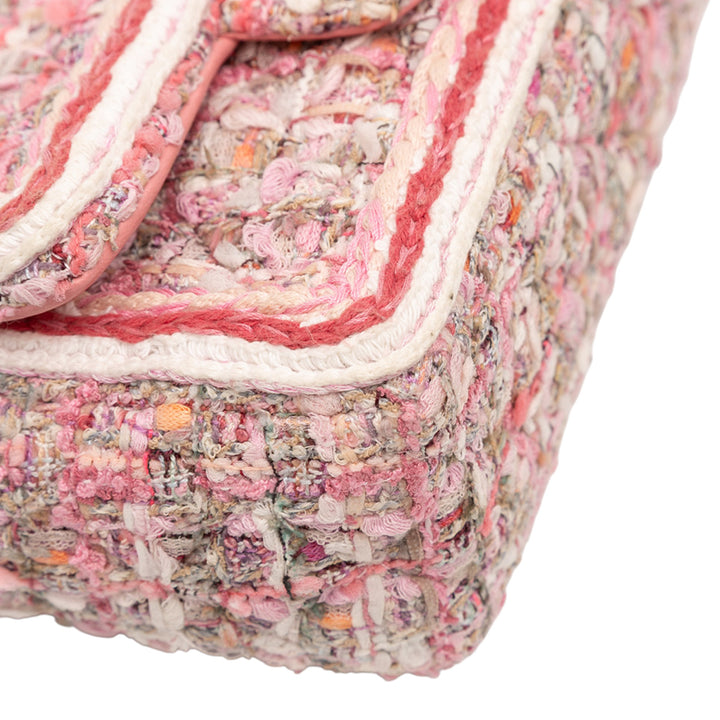 Chanel Mini Rectangular Classic Tweed Braid Flap Rose – GABY PARIS Authentique