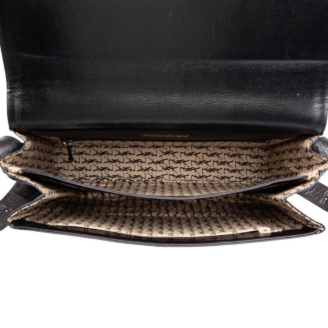 Saint Laurent Grained Sac Noir – vue 4 – GABY PARIS