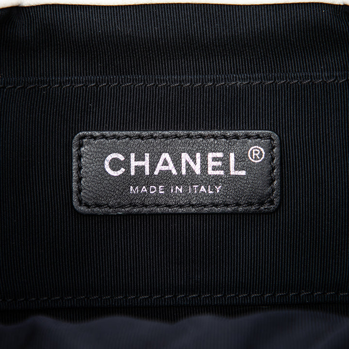 Chanel CC Multicolor Matelassé Cuba Sac à cordon seau Cuir d'agneau