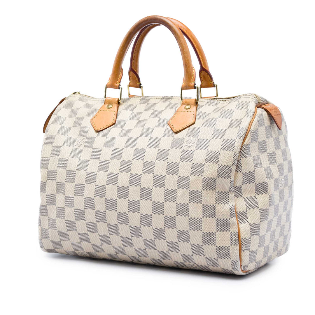 Louis Vuitton Speedy 30 Damier Azur Blanc – vue 2 – GABY PARIS