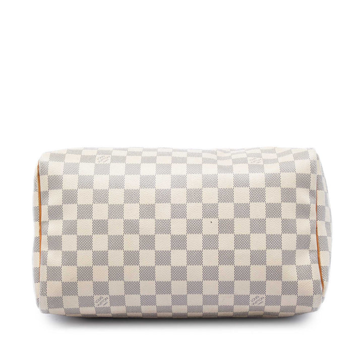 Louis Vuitton Speedy 30 Damier Azur Blanc – vue 3 – GABY PARIS