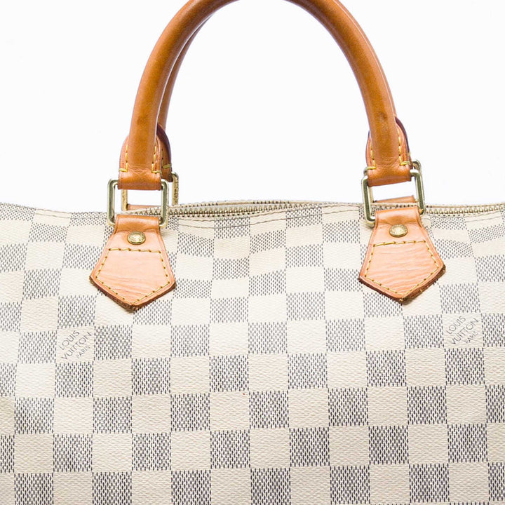 Louis Vuitton Speedy 30 Damier Azur Blanc – vue 5 – GABY PARIS