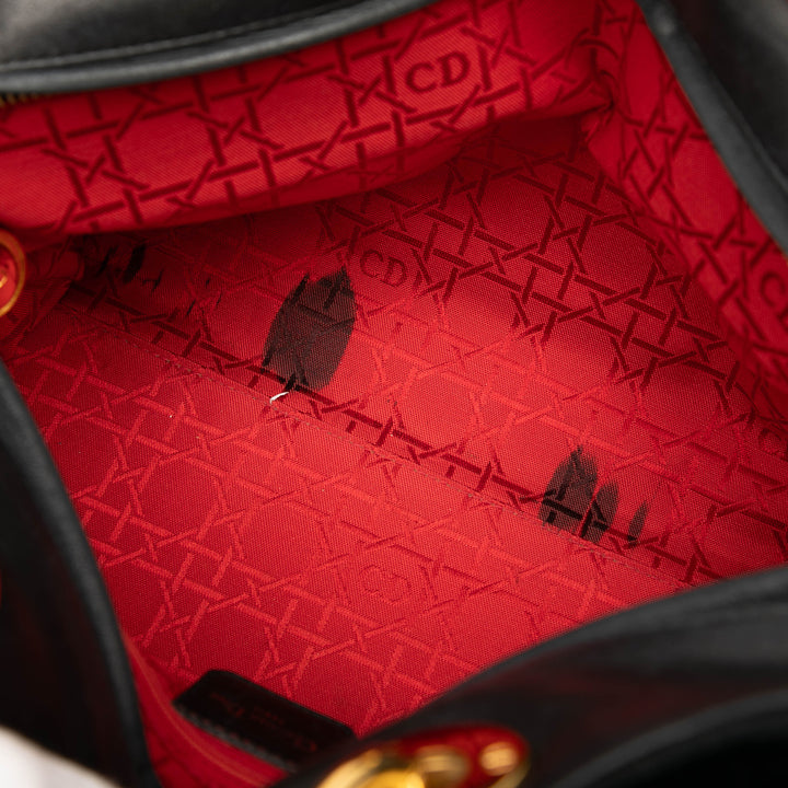 Dior Large Daim Cannage Lady Dior Noir – GABY PARIS Authentique