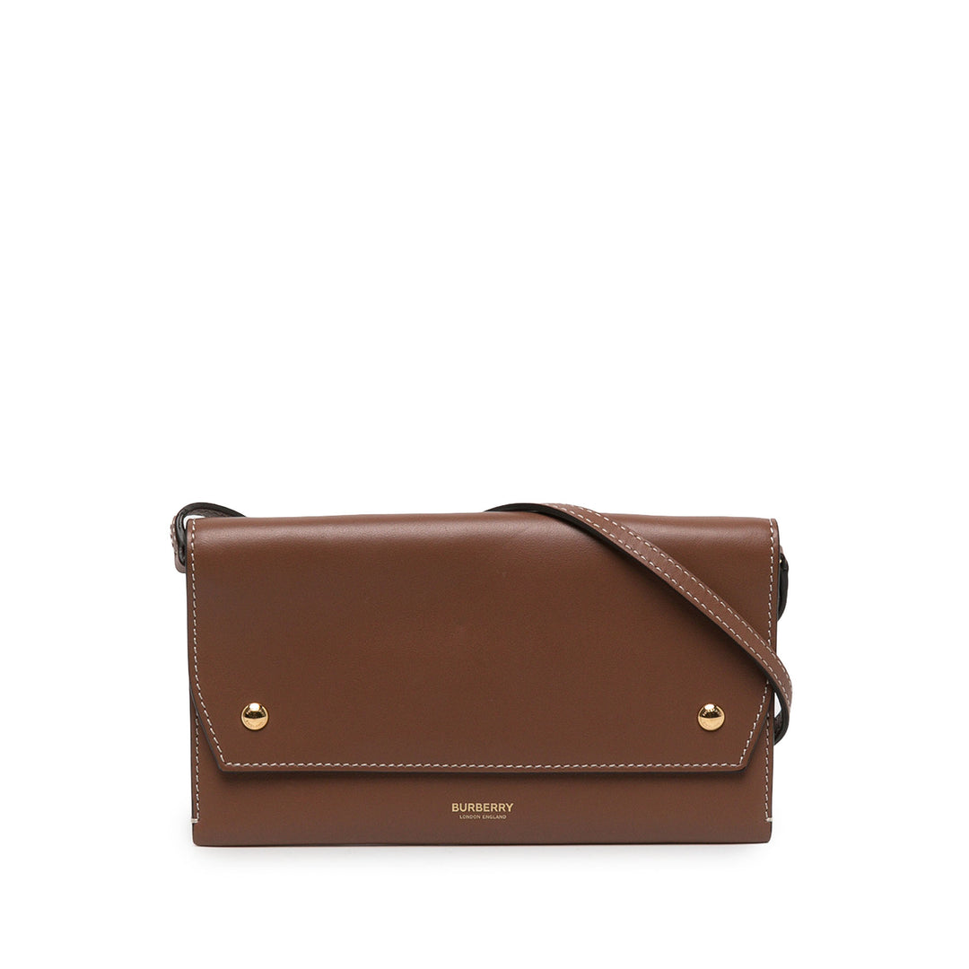 Burberry Portefeuille Grace Marron – vue principale – GABY PARIS