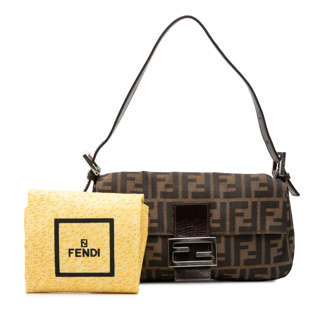 Fendi Zucca Baguette Marron – vue 7 – GABY PARIS
