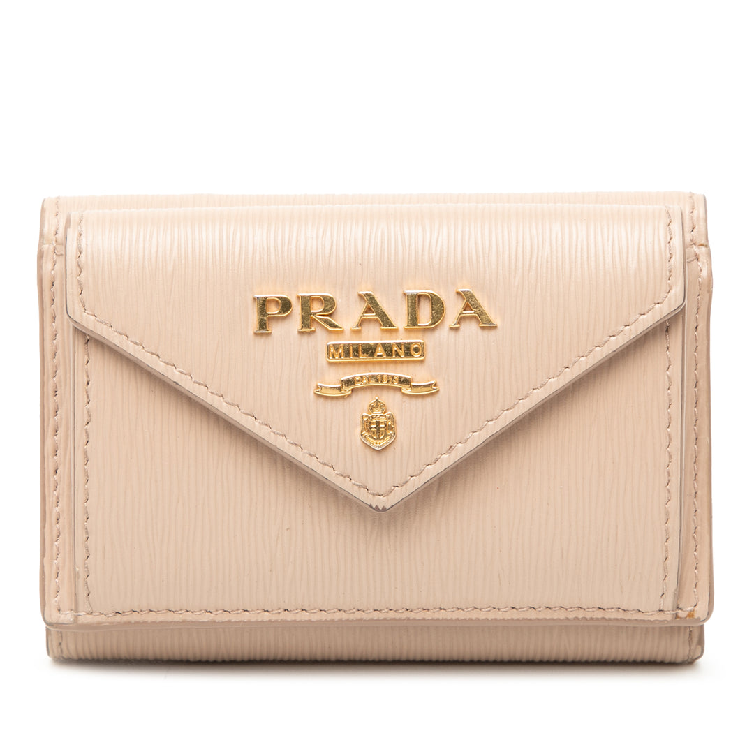 Prada Vitello Move Trifold Portefeuille
