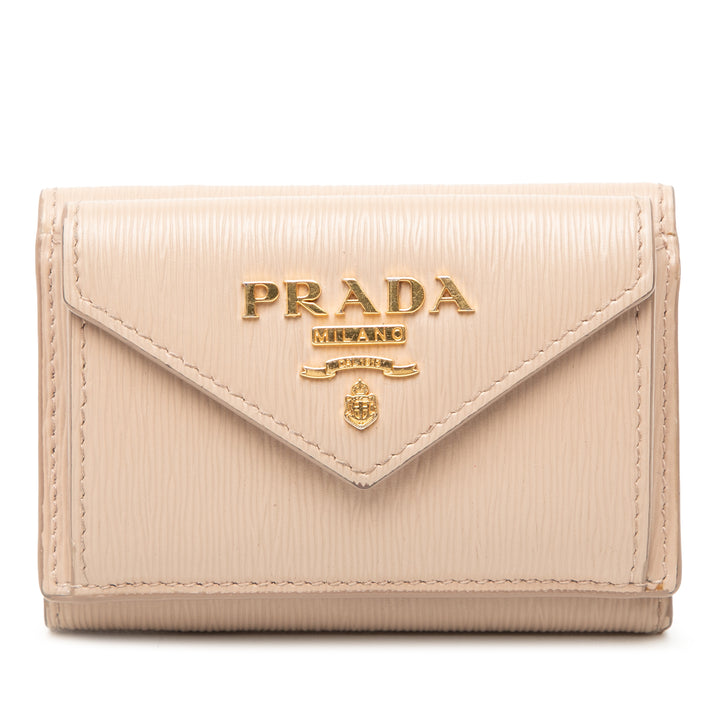 Prada Vitello Move Trifold Portefeuille