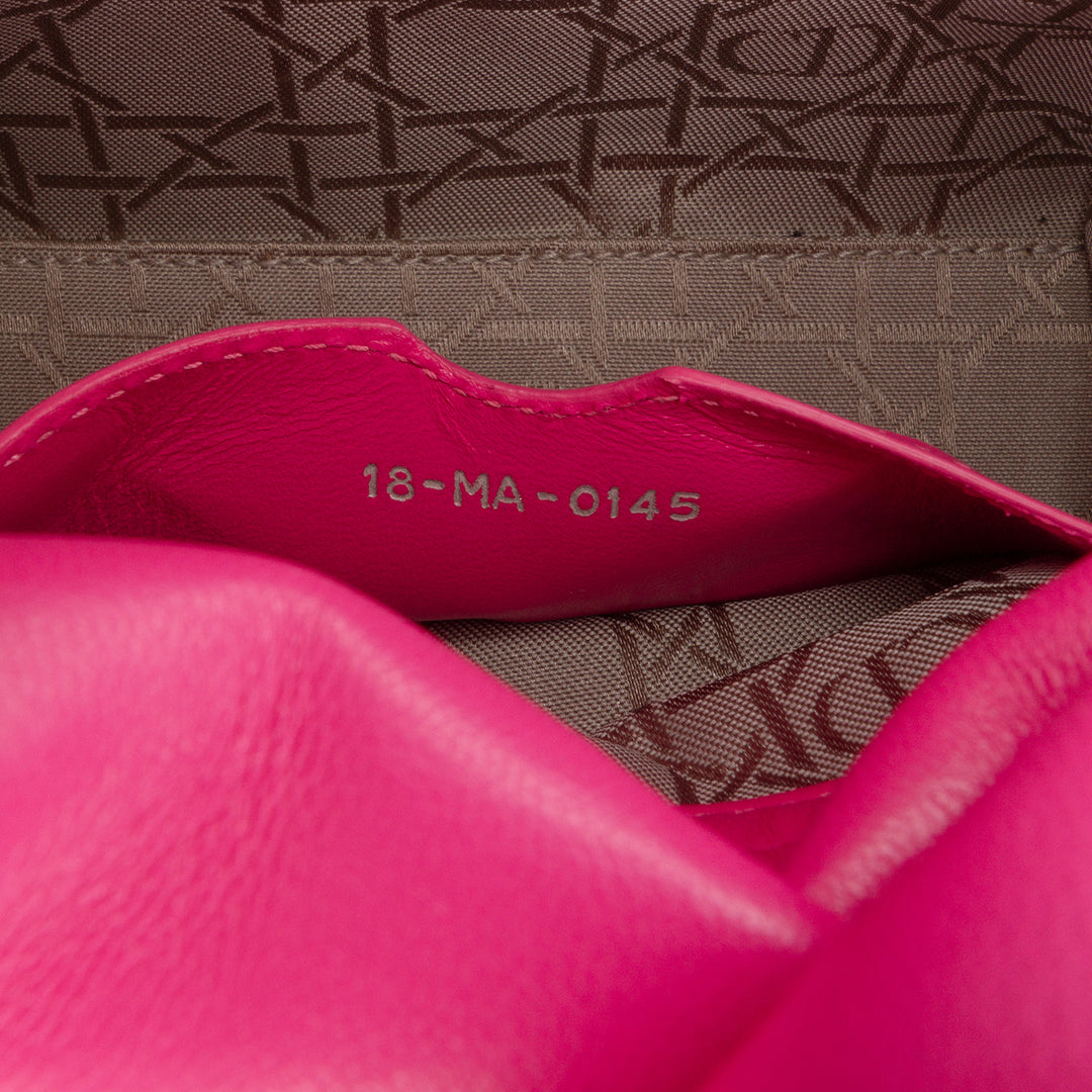 Lady Dior Cannage Mini Cuir d'agneau Rose
