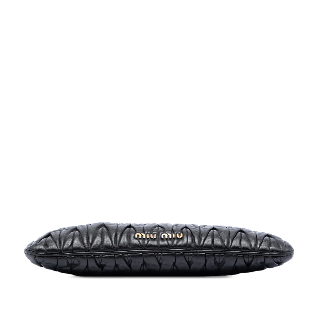 Miu Miu Matelasse Nappa Frame Pochette