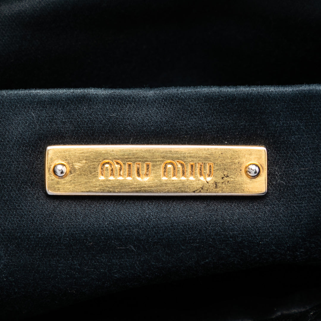 Miu Miu Matelasse Nappa Frame Pochette