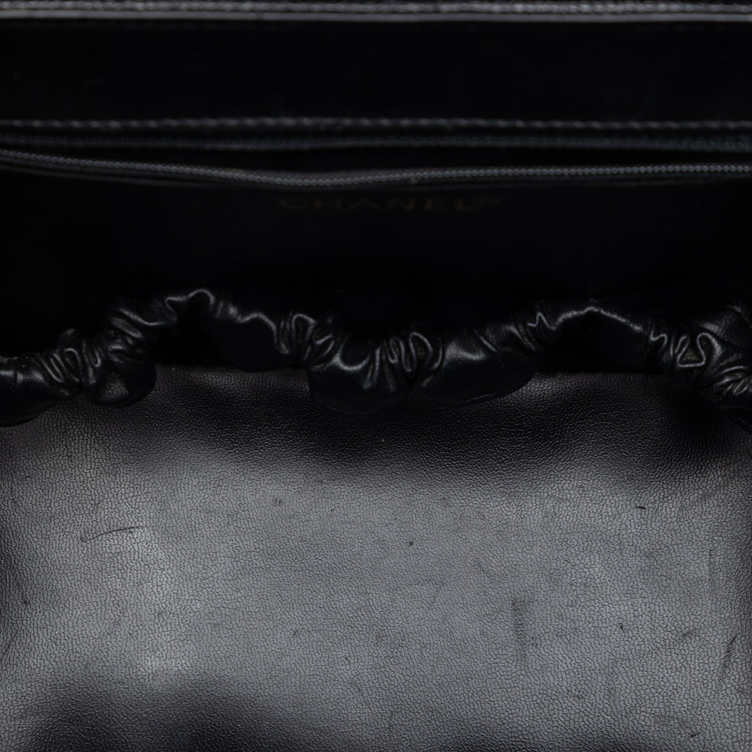 CC Vanity Boîte Étui Cuir caviar Noir