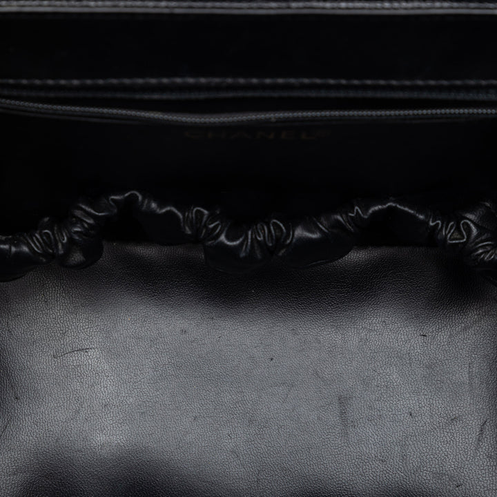 CC Vanity Boîte Étui Cuir caviar Noir