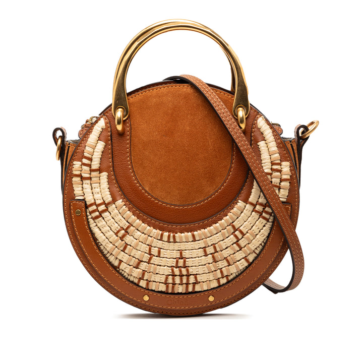 Chloé Small Daim et Raffia Pixie Sac
