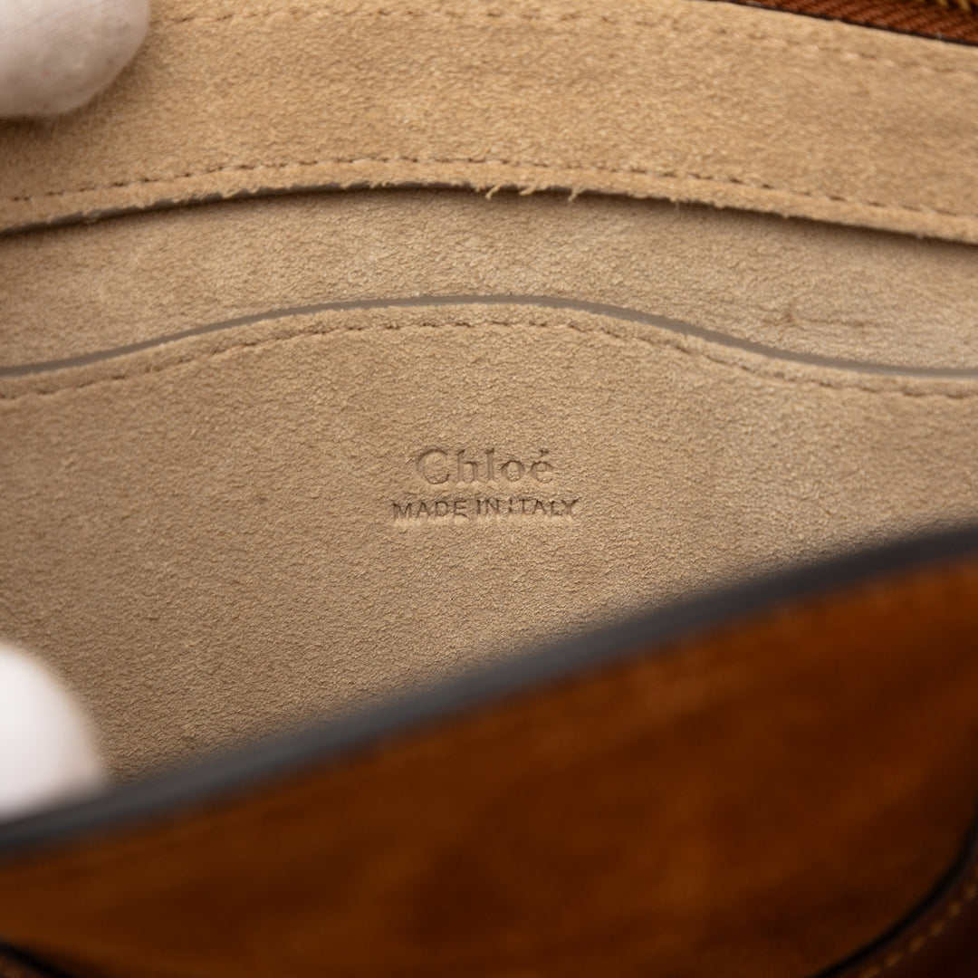 Chloé Small Daim et Raffia Pixie Sac