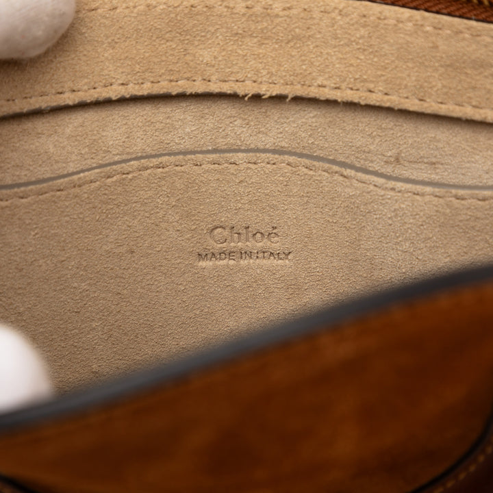Chloé Small Daim et Raffia Pixie Sac
