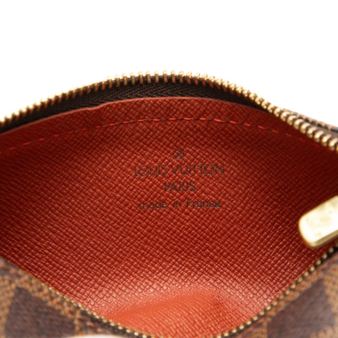 Papillon Pochette Damier Ébène Marron
