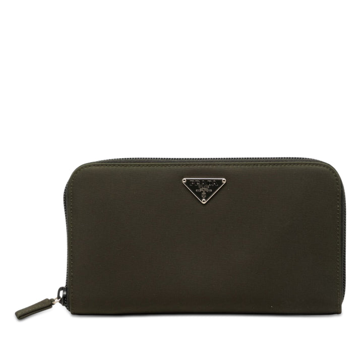 Prada Tessuto Zip Around Portefeuille