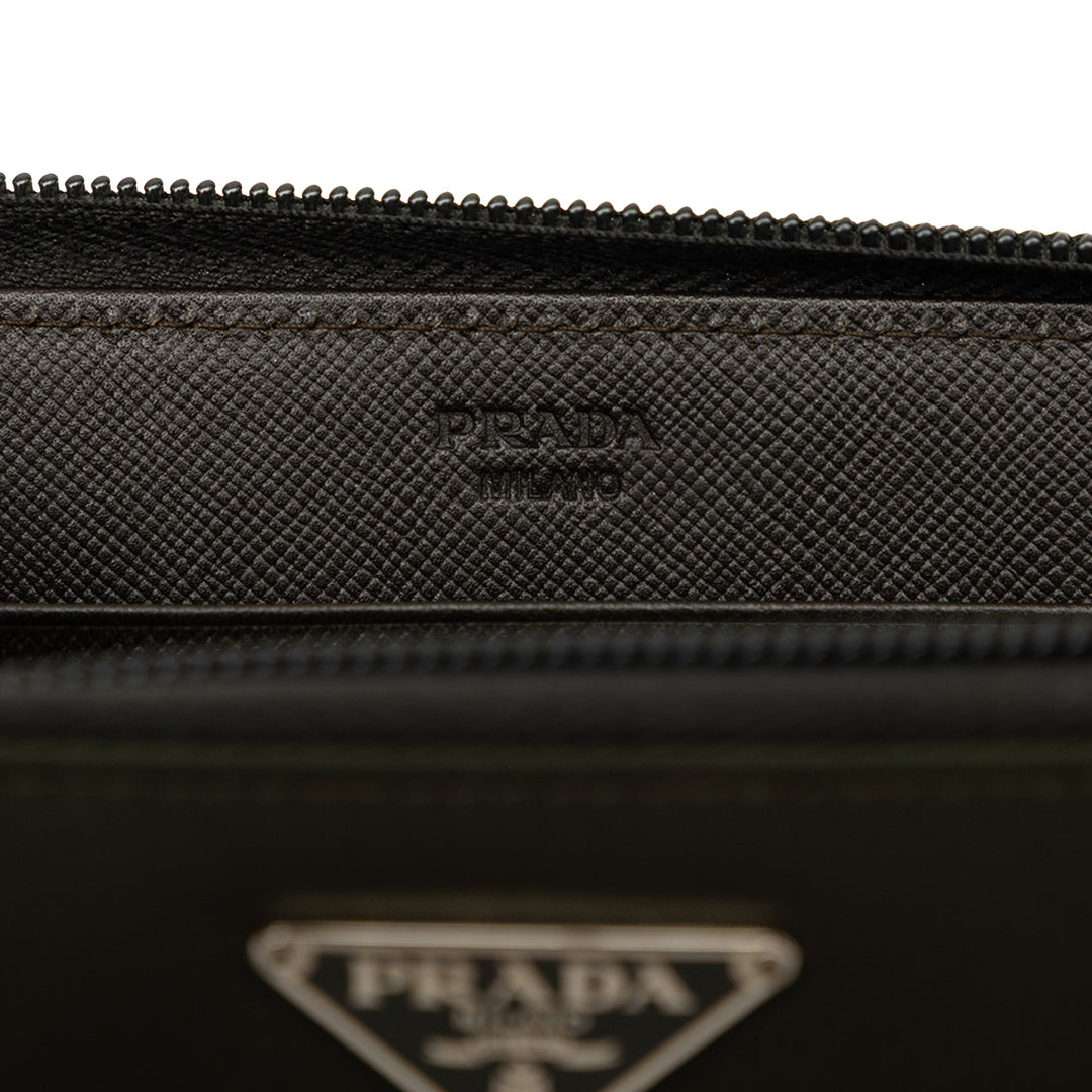 Prada Tessuto Zip Around Portefeuille