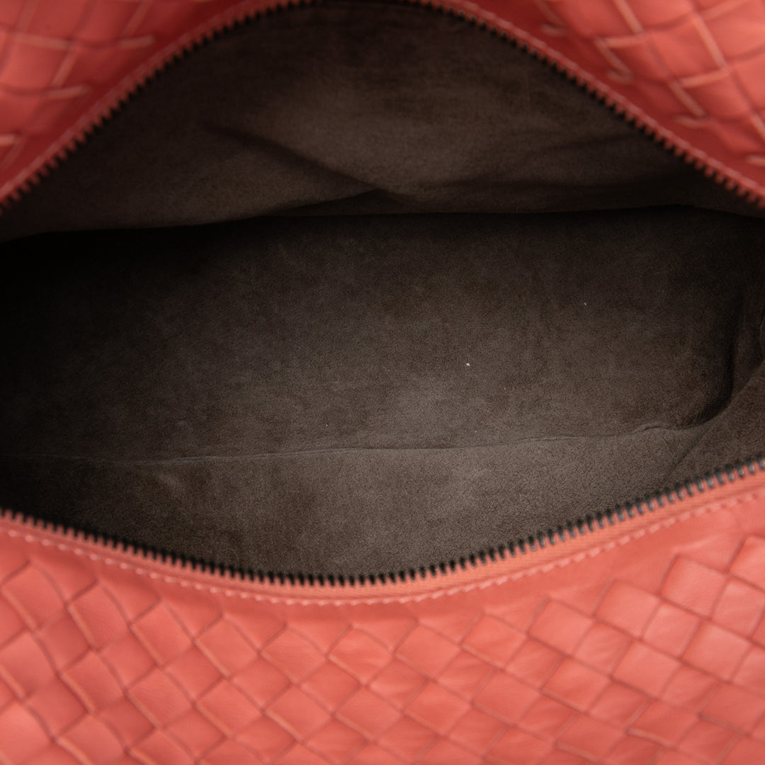 Bottega Veneta Cabas Intrecciato Brick nappa Rose – vue 4 – GABY PARIS