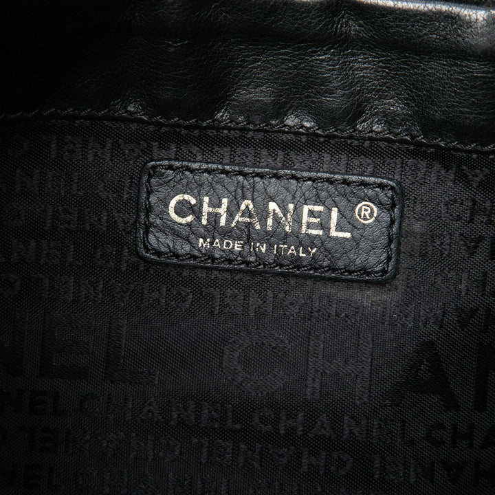 CC Sac seau Cuir d'agneau Noir