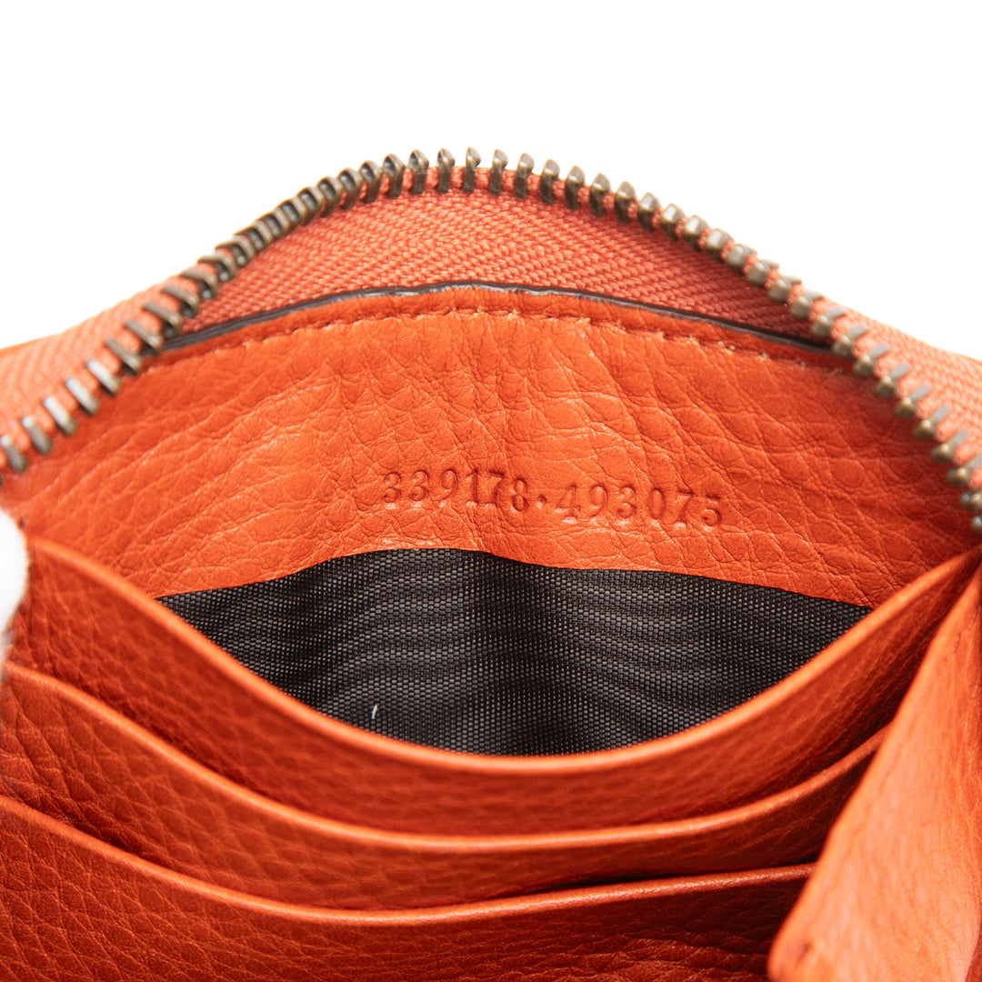 Gucci Cuir Bamboo Zip Around Portefeuille